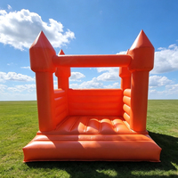 Château gonflable commercial pastel pour mariage et fête, château gonflable orange, mini château gonflable, château gonflable pour location événementielle