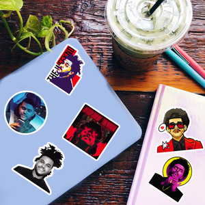 50 Uds. De pegatinas de grafiti Singer <span class=keywords><strong>the</strong></span> Weekend <span class=keywords><strong>Starboy</strong></span> para fanáticos, álbum de recortes, teléfono, portátil, vinilo, pegatina de música Pop - Product Image 4