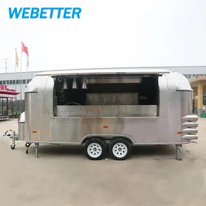WEBETTER One-stop Ice Cream Pizza Truck Mobile Coffee Waffle Trailers Fast Food Cart Manufacturer in China
