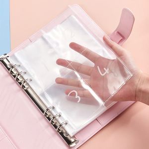 Cheapest A5 100 Envelope Money Savings Challenge Binder, PU Cover Loose-leaf Agenda <b>Notebooks</b>, 100 Day Savings Challenge Binder - Product Image 4