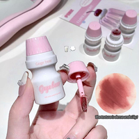 2026 Gege Bear Milk Mist Velvet Lip Mud Soft Matte, Longue tenue, Non-transfert, Rouge à lèvres au design mignon de biberon pour le maquillage quotidien