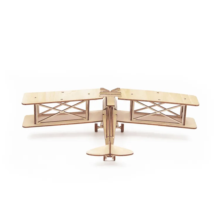 Avion bricolage 3d en bois jouet design classique modèle d'avion en bois artisanat puzzle pour les enfants/quotidien adulte jouets cadeau