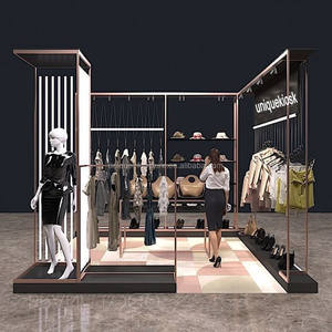 <span class=keywords><strong>Niño</strong></span> tienda Interior diseño de lujo, diseño de la tienda de ropa de bebé del Gabinete de exhibición de madera de alta calidad ropa de niños tienda - Product Image 3