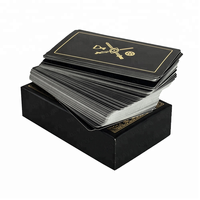 Cartes de jeu de Tarot 2023 100% imperméables en Pvc de qualité supérieure noir foncé