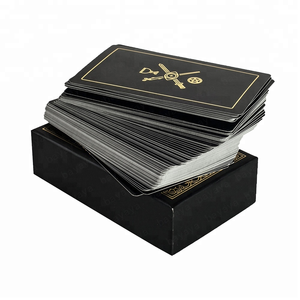 Cartes de jeu de Tarot 2023 100% imperméables en Pvc de qualité supérieure noir foncé - Product Image 2