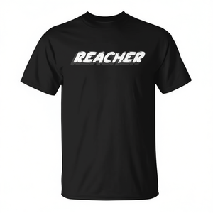 T-shirt Reacher noir à manches courtes pour homme, chemise promotionnelle - Product Image 2