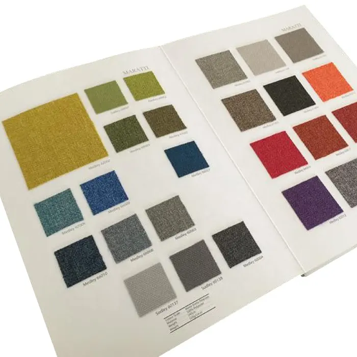 Professional Printing Factory Custom High Quality Fabric Catalogue Book