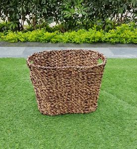 Panier à linge double en jonc de mer, écologique et durable, pour rangement domestique, multifonctionnel, Tools Garage Vietnam - Product Image 6