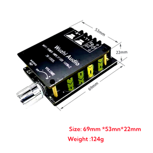 <span class=keywords><strong>Mini</strong></span> 100WX2 versión de alta potencia 5,0 placa amplificadora <span class=keywords><strong>Bluetooth</strong></span> con perilla de volumen e interruptor de circuitos integrados de ZK-1002L Categoría de producto - Product Image 3
