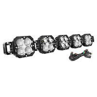 Barre lumineuse LED à 5 sections de 33 pouces, faisceau réglable, haute luminosité, 150W, 6000 lumens, 12V, universelle, pour conduite tout-terrain, feux antibrouillard pour 4x4