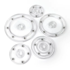 XY-L1S2 rõ ràng 2-inch hot-bán 52 Mét Acrylic Turntable hộp lưu trữ, thông tư nhựa xoay đĩa hiển thị đứng - Product Image 4