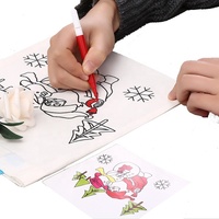 Sac fourre-tout en toile de coton pour enfants, pour peinture artistique DIY et gribouillage, idéal pour le shopping