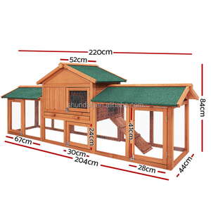 Modern rüzgar geçirmez orta boy ahşap tavuk kümesi çiftlik tavuk kafesi kutusu küçük hayvanlar için paketlenmiş - Product Image 4