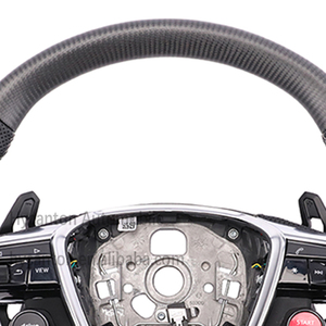 Volant en cuir perforé et fibre de carbone à <span class=keywords><strong>prix</strong></span> de gros abordable pour <span class=keywords><strong>Audi</strong></span> A4, A4L, A5, A8, Q5, Q7, Q8, <span class=keywords><strong>TT</strong></span>, R8 - Product Image 2