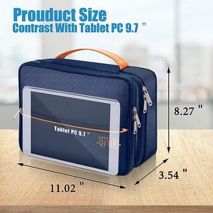 Muestra gratuita: Bolsa grande para cables - Poliéster 600D, base acolchada extraíble y divisores. Bolsa de Transporte para Equipo de DJ Profesional - Product Image 4