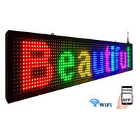 Écran LED d'extérieur en gros avec lettres lumineuses, message défilant, contrôle Wi-Fi, affichage de texte couleur et programmable