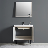 Meuble de salle de bain de haute qualité avec lavabo, ensemble de meuble-lavabo américain sur pied