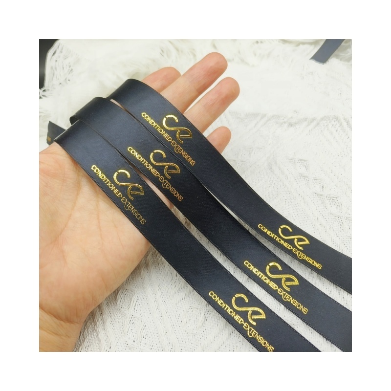 Luxury Black Ribbon Polyester 25mm 6mm
