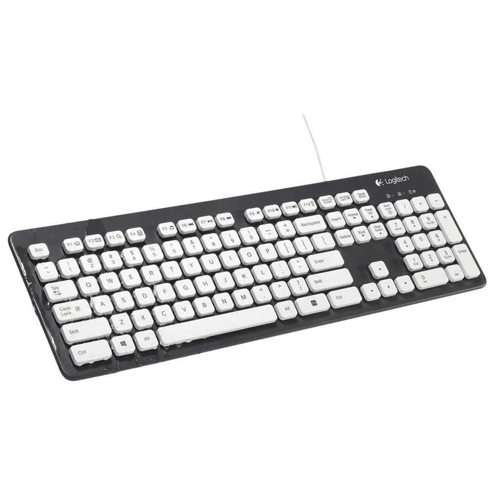 Logitech K310 वायर्ड निविड़ अंधकार धो सकते हैं डेस्कटॉप कंप्यूटर नोटबुक खेल व्यापार कार्यालय घर कीबोर्ड