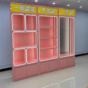 Peinture sur bois personnalisée Animation City Vitrine Toy City Étagères d'échange de cadeaux faites à la main Vitrines personnalisées Terrains de jeux - Product Image 1