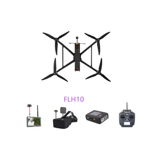 FLH10 drone FPV 10 inci dapat dipasang 4kg jarak terbang 20km kecepatan terbang 120km/jam grafis video Micro 915 ELRS