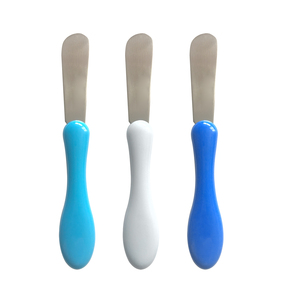 Juego de cuchillos de mantequilla de cacahuete con mango colorido, conjunto de cuchillo para mantequilla y <span class=keywords><strong>queso</strong></span>, venta al por mayor - Product Image 1