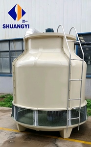 Torre de enfriamiento industrial de FRP de 10T, 50T, 100T, 200T, torre de enfriamiento de agua de fibra de vidrio engrosada para moldeo por inyección de acero - Product Image 5