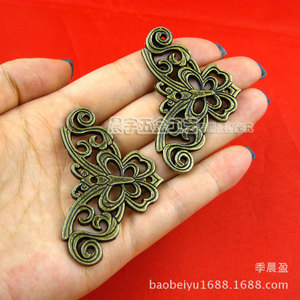 Chengyu R238 Butterfly <b>Corner</b> <b>Protector</b> Bronze Cold Rolled Steel Antique Style For Wooden Boxes Wine Boxes - Product Image 5