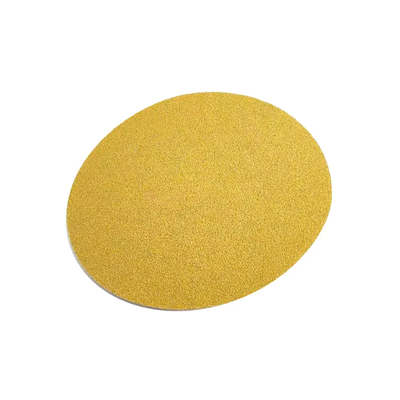 Fabrieksvervaardiging 5Inch 125Mm/6Inch 150Mm Nohole Golden Aluminium Oxide Schuurpapier/Schurende Schuren discs Voor Polijsten