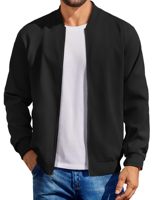 Blouson Bomber Homme Grande Taille Col Montant Zippé Léger Décontracté Vêtement d'extérieur Personnalisé Impression LOGO Fournisseur en Gros 2026