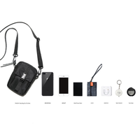 Fabrikgefertigte, langlebige, modische, wasserdichte Nylon-Reißverschlusstasche für Mobiltelefone, Mini-Umhängetasche aus Polyester für Damen und Herren