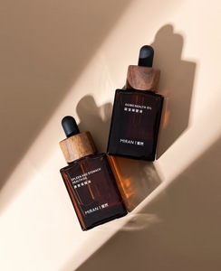 Flacon compte-gouttes cosmétique premium anti-UV pour sérum et huiles essentielles de soin de la peau, 20 ml 30 ml, avec compte-gouttes en bois - Product Image 2