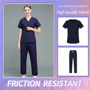 ชุดยูนิฟอร์มพยาบาลแขนสั้นสำหรับผู้หญิงชุดยูนิฟอร์มสครับพยาบาล - Product Image 3