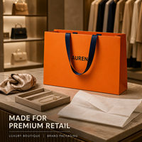 Bolsas de Compra de Papel Impresas Personalizadas, Cartón de 1 mm con su Propio Logotipo, Asa Flexiloop, Embalaje de Lujo Reciclable para Minoristas
