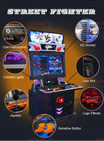 Mesin permainan Kotak pandora dioperasikan koin 2023 baru 32 "9D 3188 dalam 1 mesin Game Street Fighter Tekken Arcade