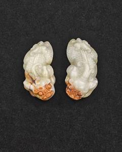 <span class=keywords><strong>Pixiu</strong></span> en jade blanc naturel sculpté à la main - Charme de richesse Feng Shui pour la décoration de bureau et de maison - Product Image 3