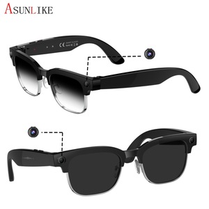 Asunlike W630 Smart <b>Glasses</b> 8MP Dual <b>Camera</b> Image Stabilization Voice Control 4GB Memory - Product Image 1