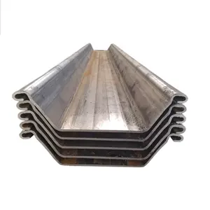 Sheet Piling Corner Sections Connectors Interlocks For Steel Tubular Piles