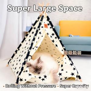 Katzenzelt Faltbares Aufbewahrungs-Katzenbett Hundebett Haustier-Zelt Haustier-Spielhaus - Product Image 4