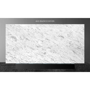 Moderna losa grande de cuarzo Bianco River Calacatta, piedra artificial Caesarstone con diseño de modelo 3D - Product Image 2