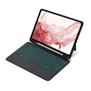 Teclado Mágico Dividido en Oferta para Galaxy <span class=keywords><strong>Tab</strong></span> <span class=keywords><strong>S7</strong></span>/S8, Teclado Táctil Multitáctil con Cubierta Protectora y Ratón - Product Image 1