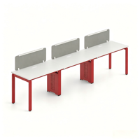 Poste de travail modulaire pour espace ouvert avec écran de confidentialité pour les aménagements de bureaux d'entreprise