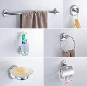 Precio bajo de fábrica, accesorios de baño completos baratos, juego de accesorios de baño de acero inoxidable, 6 piezas - Product Image 3