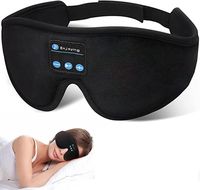 Masque de sommeil casque sans fil Bluetooth 5.0 masque pour les yeux pour dormir côté/dos dormeurs casques de musique de voyage