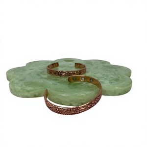 Bracelet magnétique en cuivre martelé, artisanat métallique, cuivre naturel pur, fait main, bracelets thérapeutiques pour l'arthrite, artisanat métallique - Product Image 1