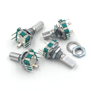 Tejiate EC11 旋转编码器反向滚花<span class=keywords><strong>D</strong></span>轴15mm 20mm控制旋钮PCB/面板安装 - Product Image 2