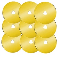 Livraison Rapide Lames de Couteau Rotatif à Changement Rapide SKS-7 de 45 mm avec Revêtement en Titane Doré et Poignée ABS pour Couteau Utilitaire DIY OEM