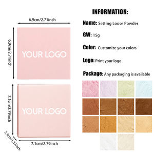 Poudre fixatrice de maquillage anti-brillance couvrance totale, personnalisable, facile à poser, waterproof, longue tenue - Product Image 5
