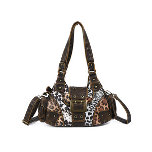 Borsa a Tracolla Mezzaluna con Stampa Leopardata e Chiusura a Cerniera, Design Aperto alla <span class=keywords><strong>Moda</strong></span> Estiva, Stile Trendy Transfrontaliero - Product Image 1