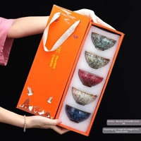 En gros, Ensemble de tasses et bols à thé Jian Zhan de grande taille, style chinois, motif Œuf de Dragon aux couleurs de four changeantes et aux cinq éléments